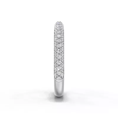 Selora Rolled Pavé Band