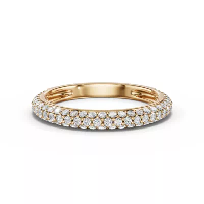 Selora Rolled Pavé Band