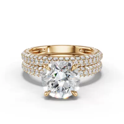Selora Rolled Pavé Band