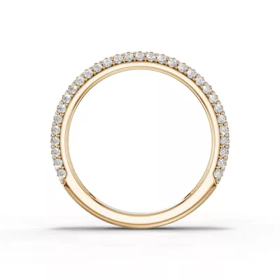 Selora Rolled Pavé Band