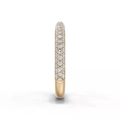 Selora Rolled Pavé Band