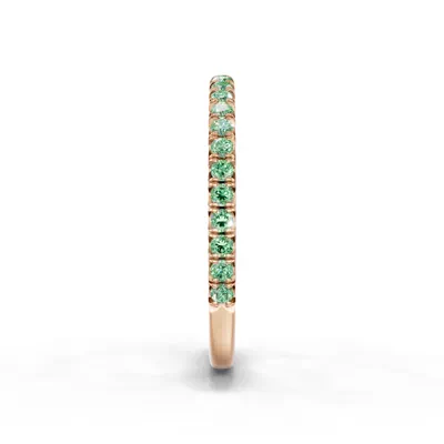 Lumina Fancy Green Lab Diamond French Pavé Band (1/3 ct. tw.)