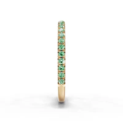 Lumina Fancy Green Lab Diamond French Pavé Band (1/3 ct. tw.)