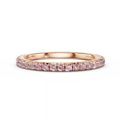 Lumina Fancy Pink Lab Diamond French Pavé Band (1/3 ct. tw.)