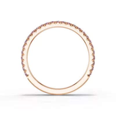 Lumina Fancy Pink Lab Diamond French Pavé Band (1/3 ct. tw.)
