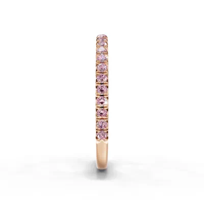 Lumina Fancy Pink Lab Diamond French Pavé Band (1/3 ct. tw.)