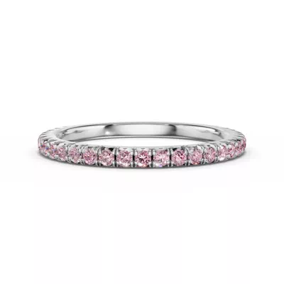 Lumina Fancy Pink Lab Diamond French Pavé Band (1/3 ct. tw.)