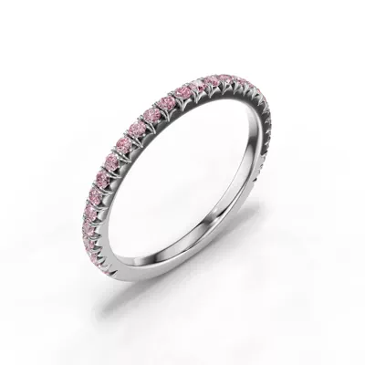 Lumina Fancy Pink Lab Diamond French Pavé Band (1/3 ct. tw.)