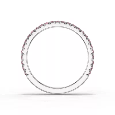 Lumina Fancy Pink Lab Diamond French Pavé Band (1/3 ct. tw.)
