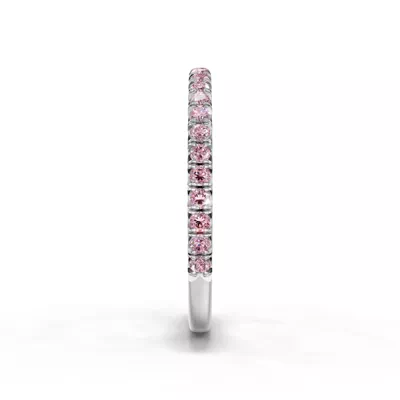 Lumina Fancy Pink Lab Diamond French Pavé Band (1/3 ct. tw.)