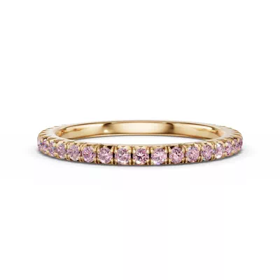 Lumina Fancy Pink Lab Diamond French Pavé Band (1/3 ct. tw.)