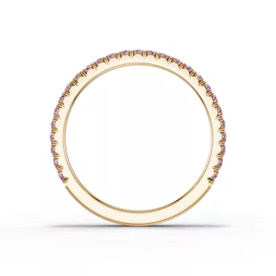 Lumina Fancy Pink Lab Diamond French Pavé Band (1/3 ct. tw.)