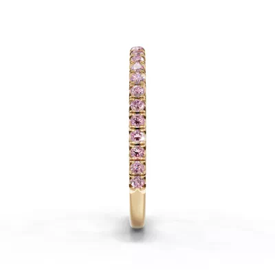 Lumina Fancy Pink Lab Diamond French Pavé Band (1/3 ct. tw.)