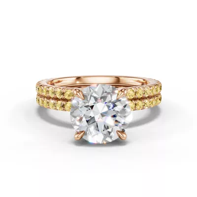Lumina Fancy Yellow Lab Diamond French Pavé Band (1/3 ct. tw.)