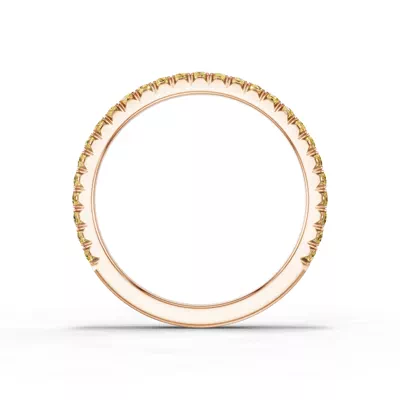 Lumina Fancy Yellow Lab Diamond French Pavé Band (1/3 ct. tw.)