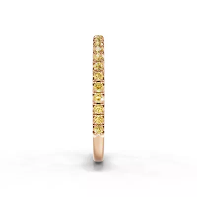 Lumina Fancy Yellow Lab Diamond French Pavé Band (1/3 ct. tw.)