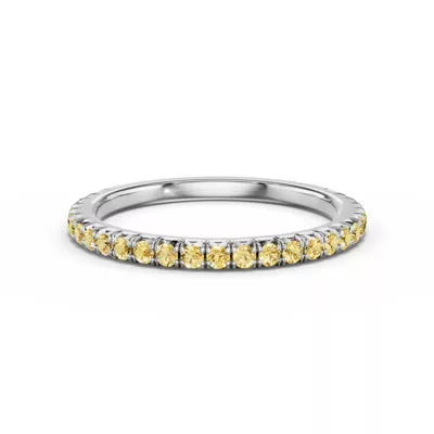 Lumina Fancy Yellow Lab Diamond French Pavé Band (1/3 ct. tw.)
