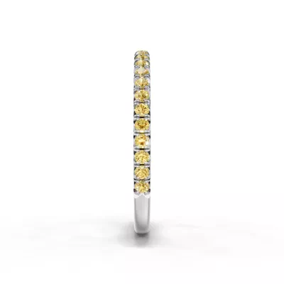 Lumina Fancy Yellow Lab Diamond French Pavé Band (1/3 ct. tw.)