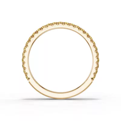 Lumina Fancy Yellow Lab Diamond French Pavé Band (1/3 ct. tw.)