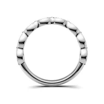 Maren Milgrain Marquise Lab Diamond Band