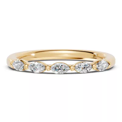 Marquise Five-Stone Lab Diamond Band (0.30 ct tw)