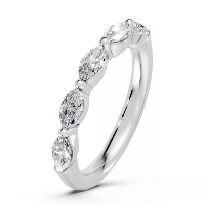 Marquise Five-Stone Lab Diamond Band (1.00 ct. tw.)
