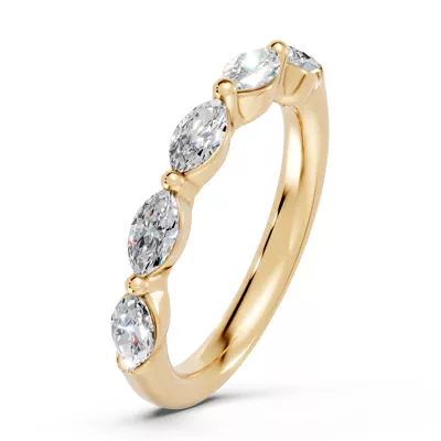 Marquise Five-Stone Lab Diamond Band (1.00 ct tw)