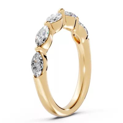 Marquise Five-Stone Lab Diamond Band (1.00 ct tw)