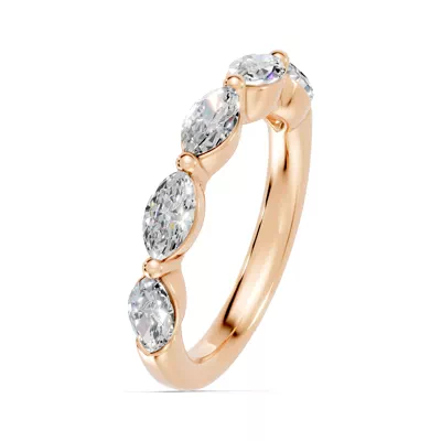 Marquise Five-Stone Lab Diamond Band (1.50 ct. tw.)
