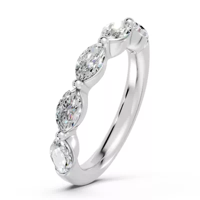 Marquise Five-Stone Lab Diamond Band (1.50 ct. tw.)
