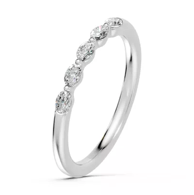 Oval Five-Stone Lab Diamond Band (0.30 ct. tw.)