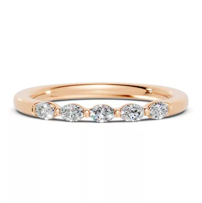 Oval Five-Stone Lab Diamond Band (0.30 ct. tw.)