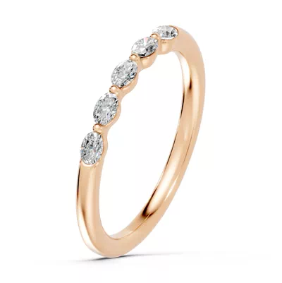 Oval Five-Stone Lab Diamond Band (0.30 ct. tw.)