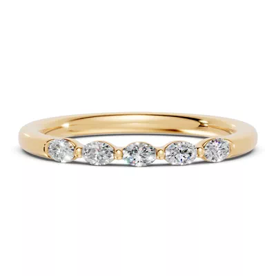 Oval Five-Stone Lab Diamond Band (0.30 ct. tw.)