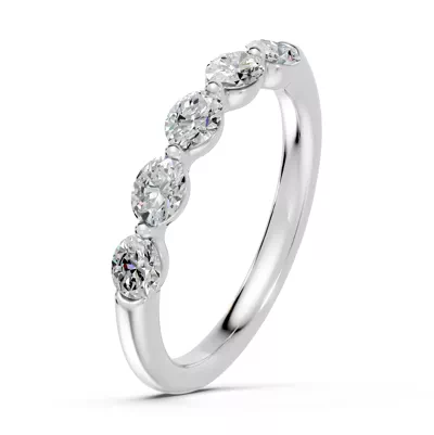 Oval Five-Stone Lab Diamond Band (0.75 ct. tw.)