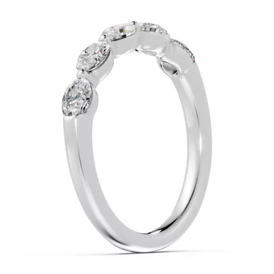 Oval Five-Stone Lab Diamond Band (0.75 ct. tw.)