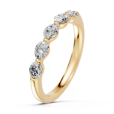 Oval Five-Stone Lab Diamond Band (0.75 ct. tw.)