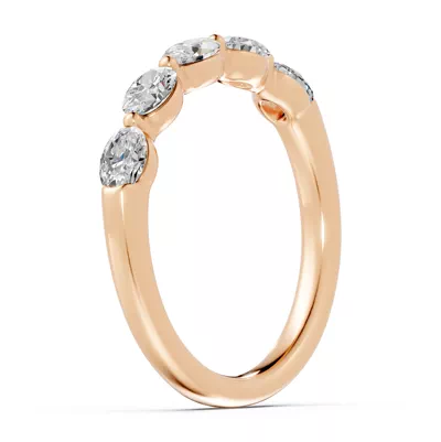 Oval Five-Stone Lab Diamond Band (0.75 ct. tw.)