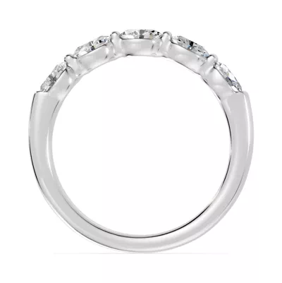 Oval Five-Stone Lab Diamond Band (0.75 ct. tw.)