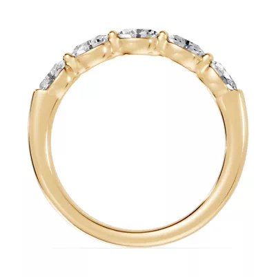 Oval Five-Stone Lab Diamond Band (0.75 ct. tw.)