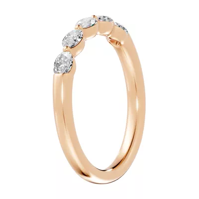 Oval Five-Stone Lab Diamond Band (0.50 ct. tw.)