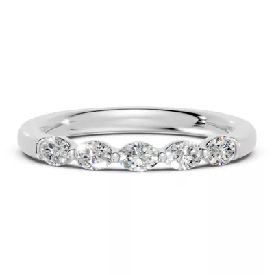 Oval Five-Stone Lab Diamond Band (0.50 ct. tw.)