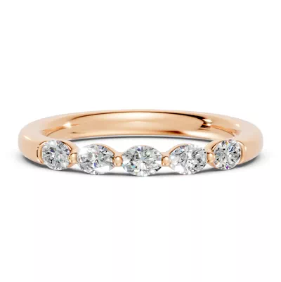 Oval Five-Stone Lab Diamond Band (0.50 ct. tw.)