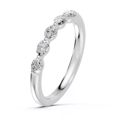 Oval Five-Stone Lab Diamond Band (0.50 ct. tw.)