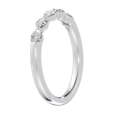 Oval Five-Stone Lab Diamond Band (0.50 ct. tw.)
