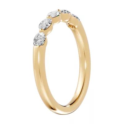 Oval Five-Stone Lab Diamond Band (0.50 ct. tw.)
