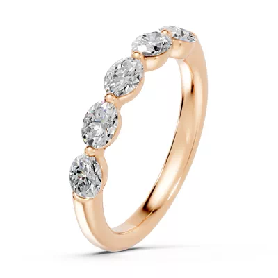 Oval Five-Stone Lab Diamond Band (1.00 ct. tw.)