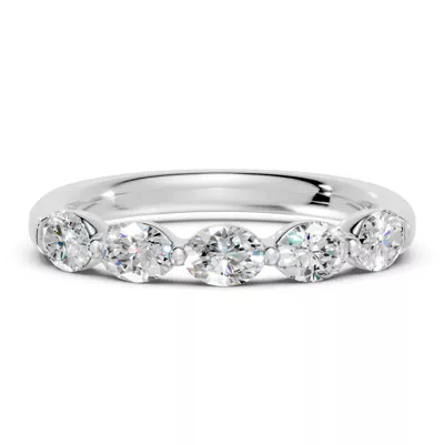Oval Five-Stone Lab Diamond Band (1.00 ct. tw.)