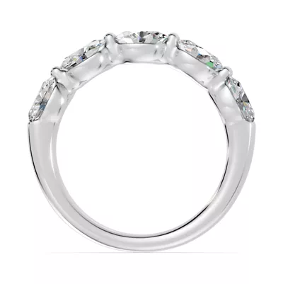 Oval Five-Stone Lab Diamond Band (1.00 ct. tw.)