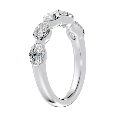 Oval Five-Stone Lab Diamond Band (1.50 ct. tw.)